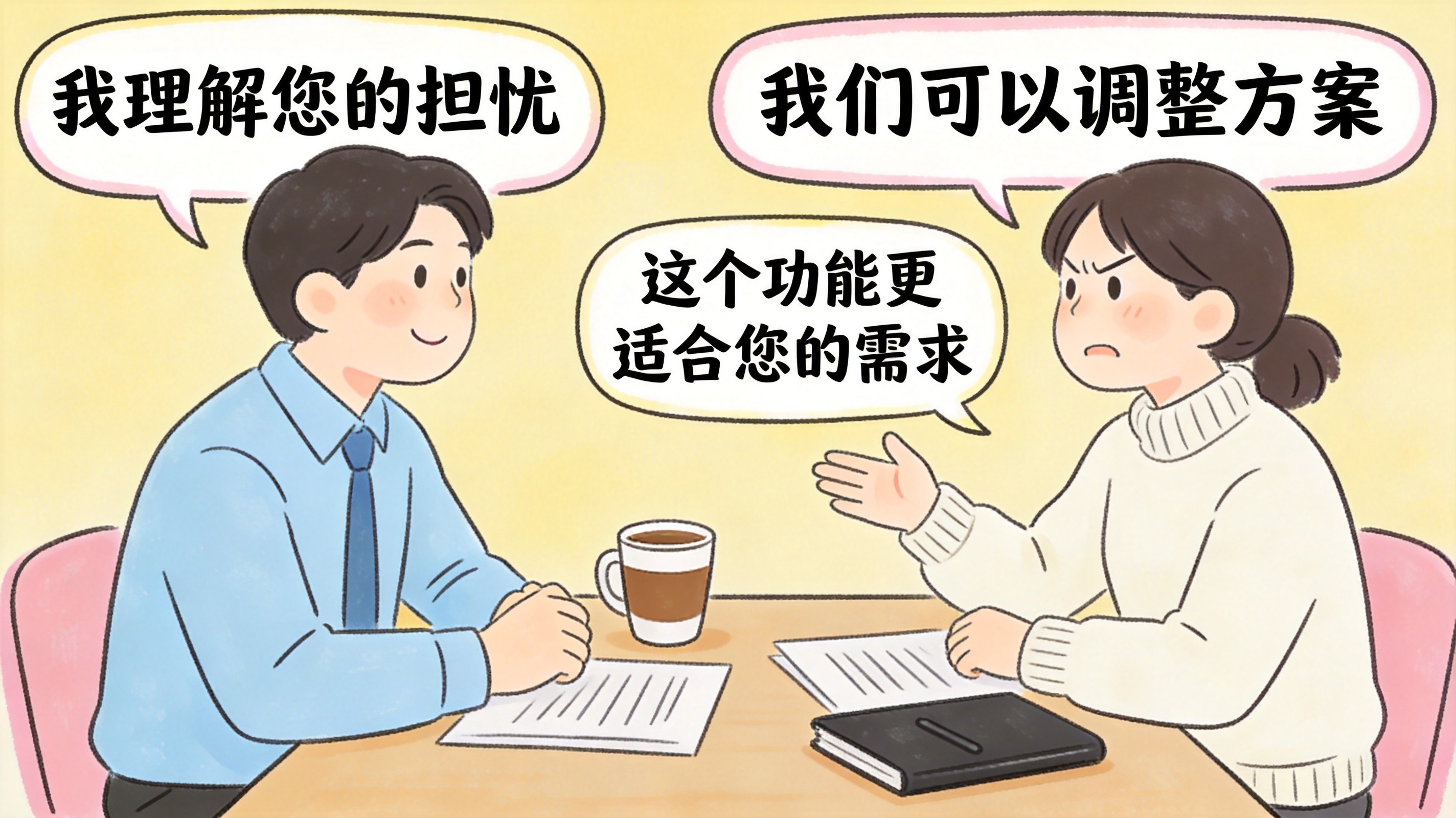 客户异议处理化解矛盾场景