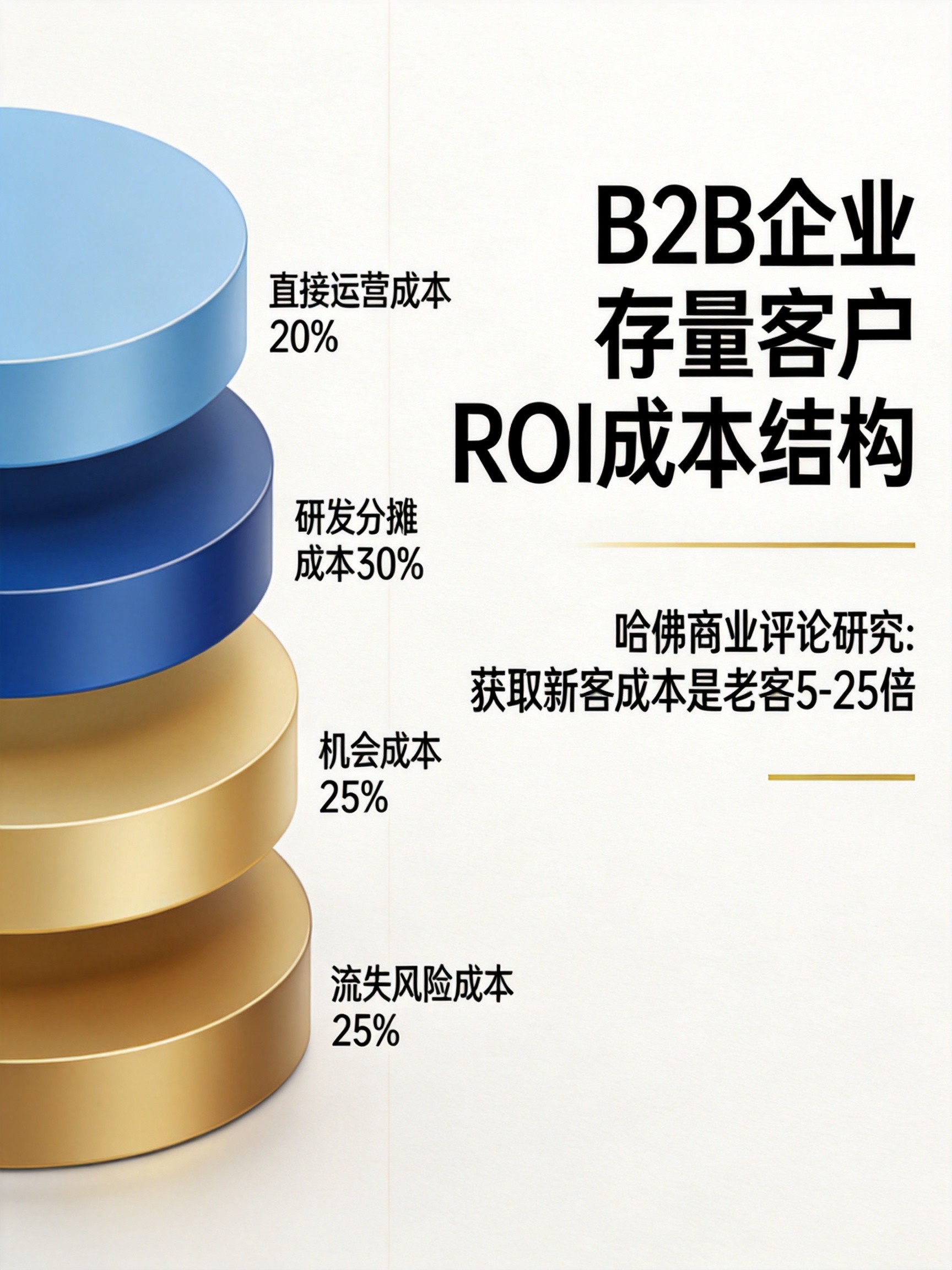存量客户ROI计算成本结构图